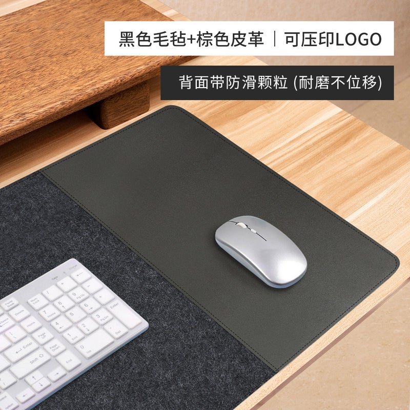 Felt Mouse Pad Large Thickened Non-Slip Computer Desk Office Keyboard Pad Desk Pad Gaming Mouse Pad - Image 1